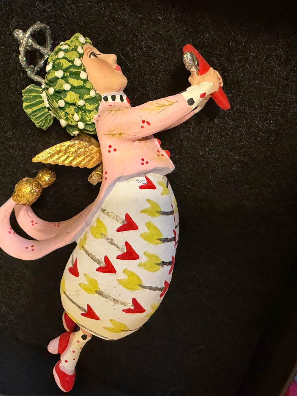 Patience Brewster MacKenzie-Childs Love Is Paradise Angel Ornament NIB w/ Tags